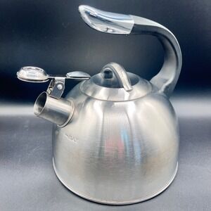 Masterclass Premium Stainless Steel Whistling Tea Kettle Induction Stovetop